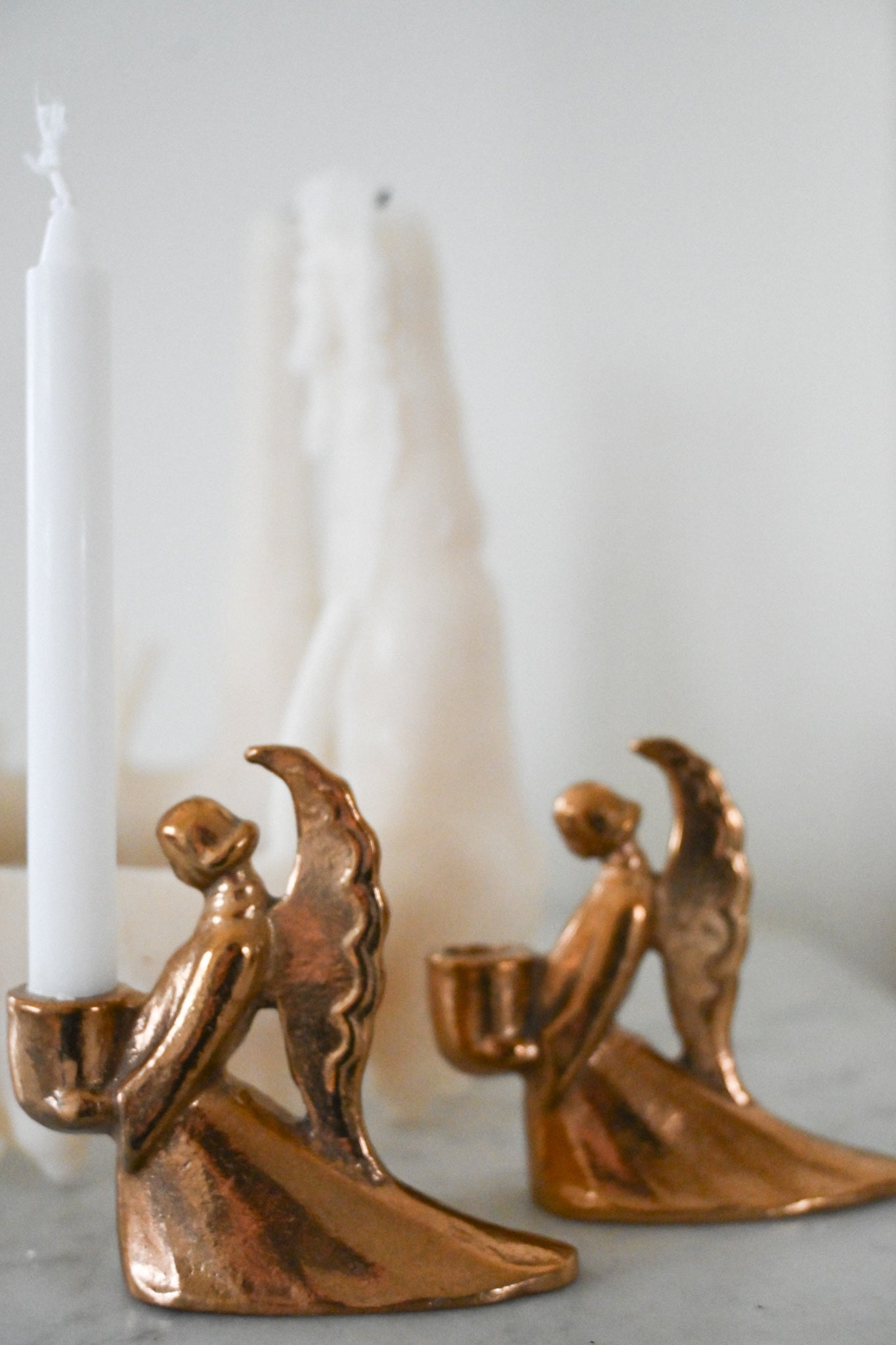 Ljusstake Mässing Ängel