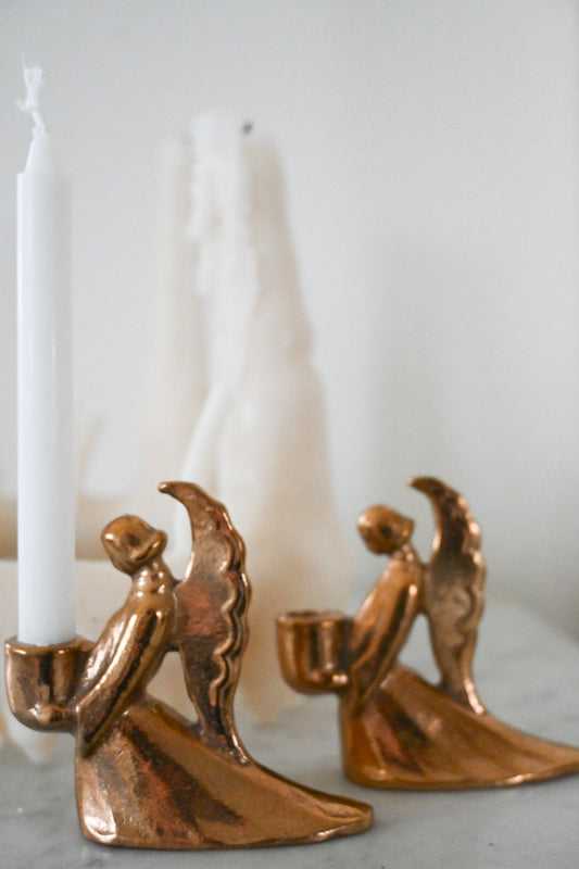 Ljusstake Mässing Ängel