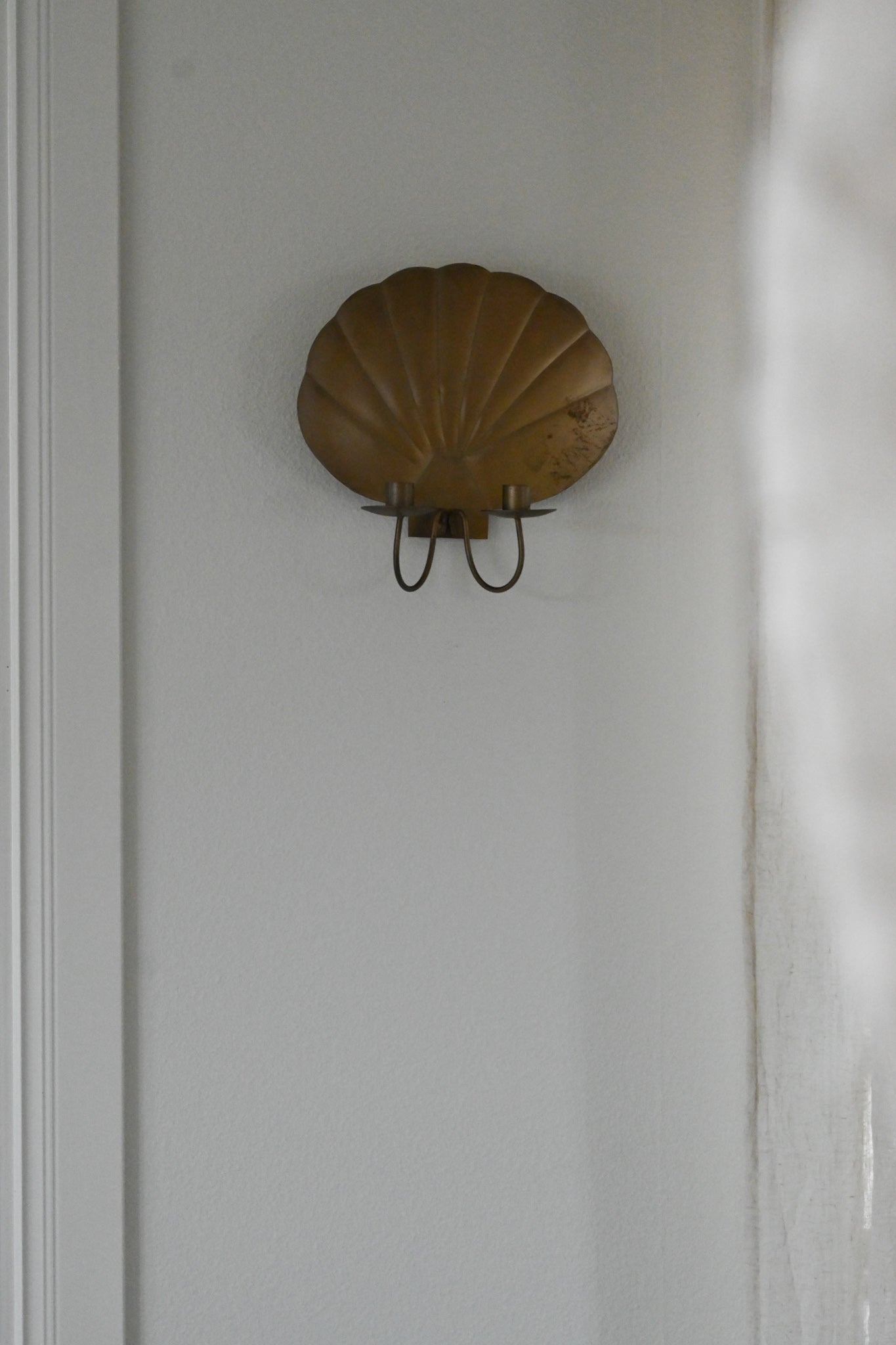 Väggljusstake Snäcka