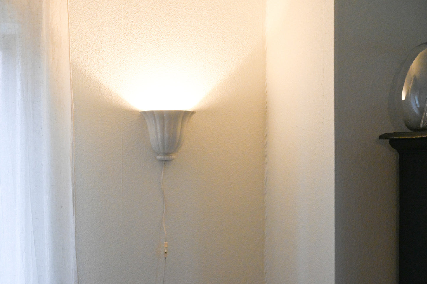 Vägglampa porslin