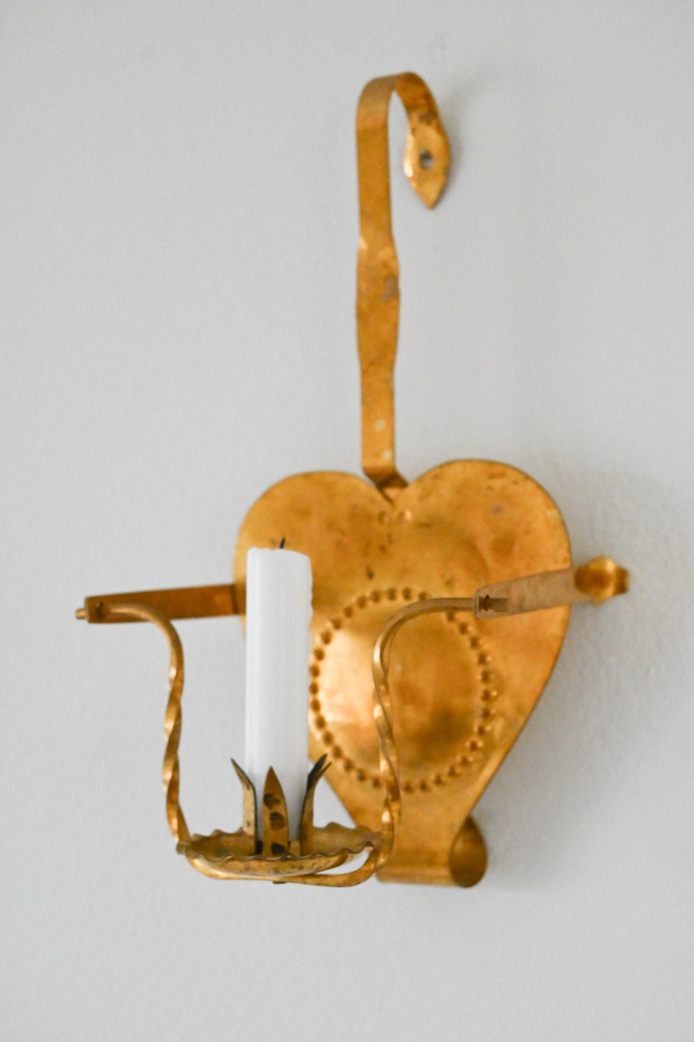 Väggljusstake Mässing