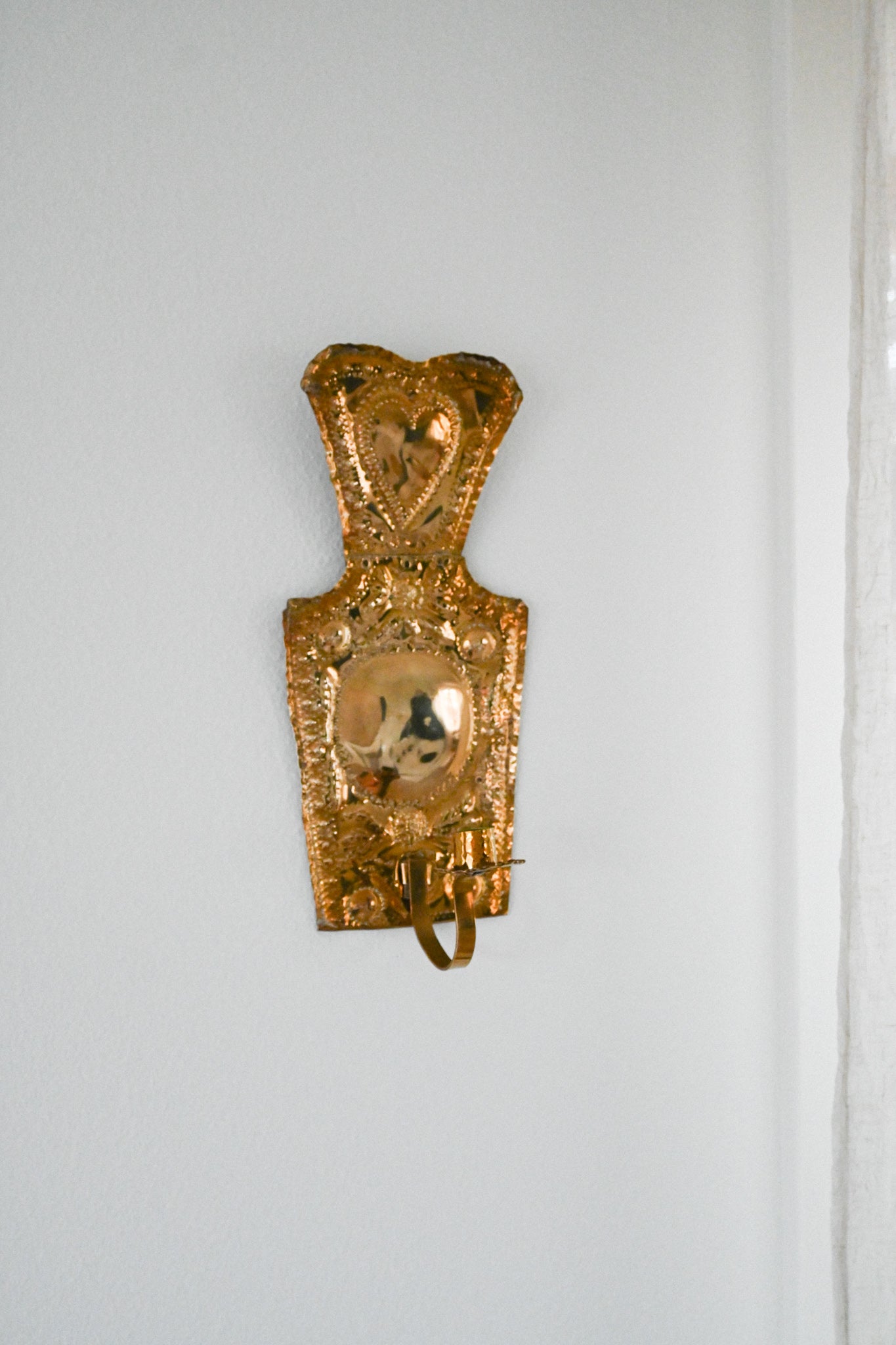 Väggljusstake Mässing