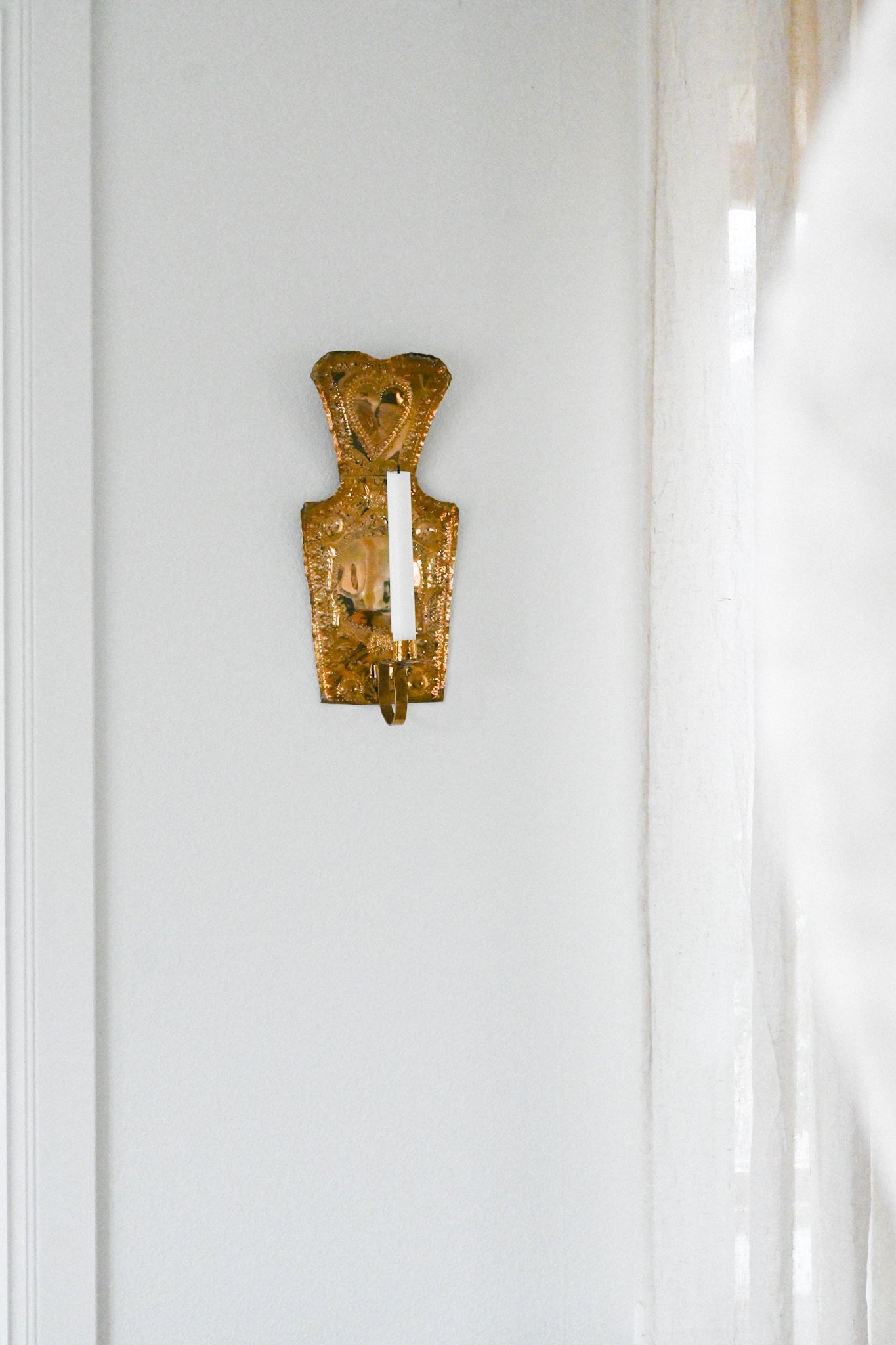 Väggljusstake Mässing