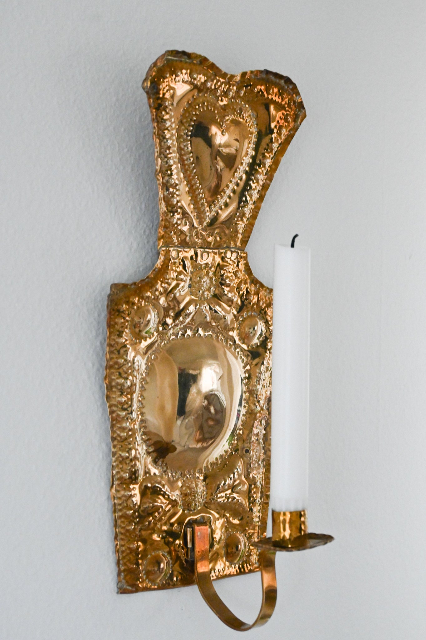 Väggljusstake Mässing