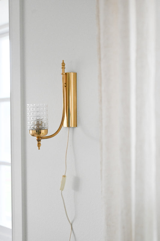 Vägglampa Mässing