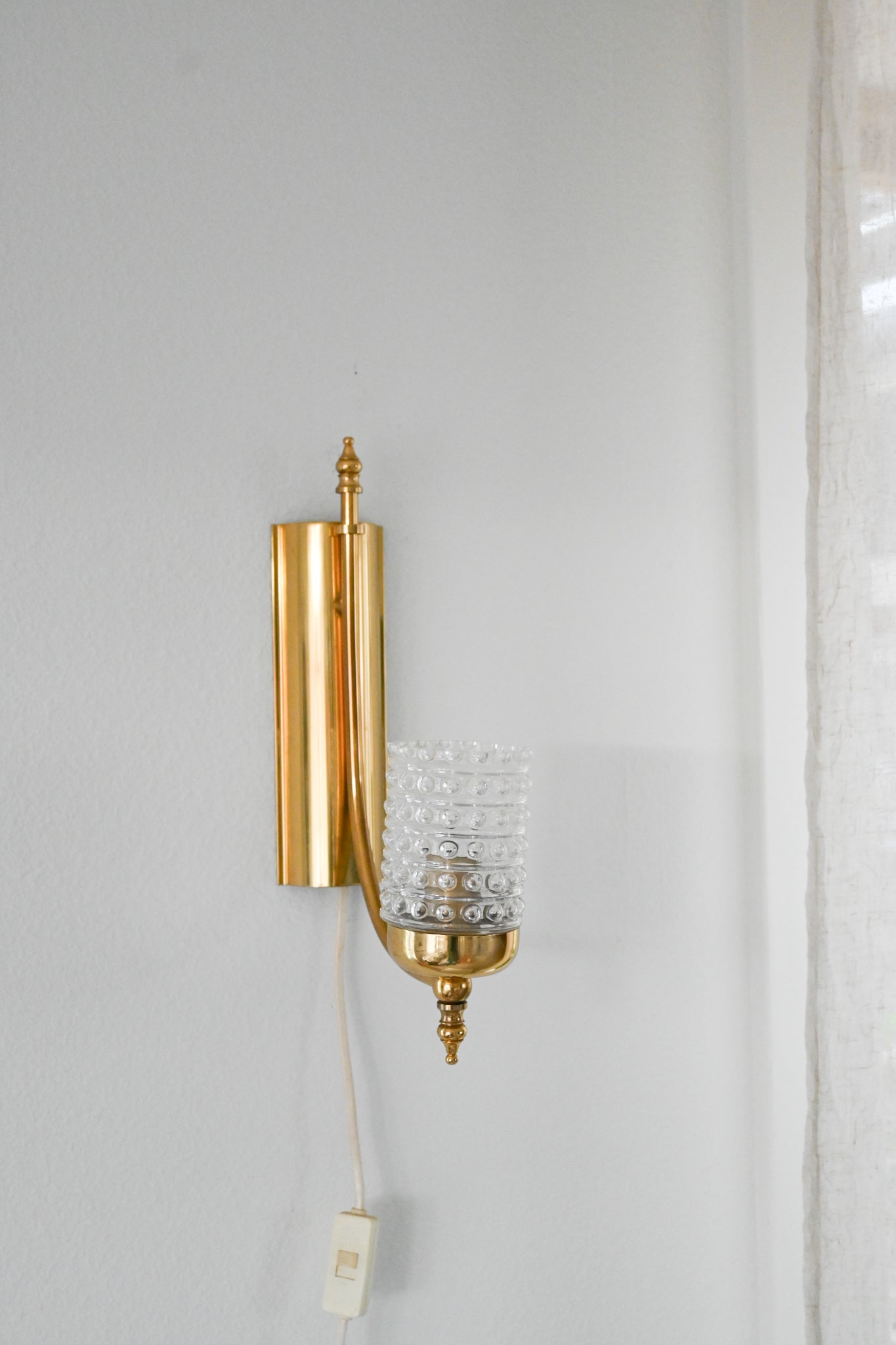 Vägglampa Mässing