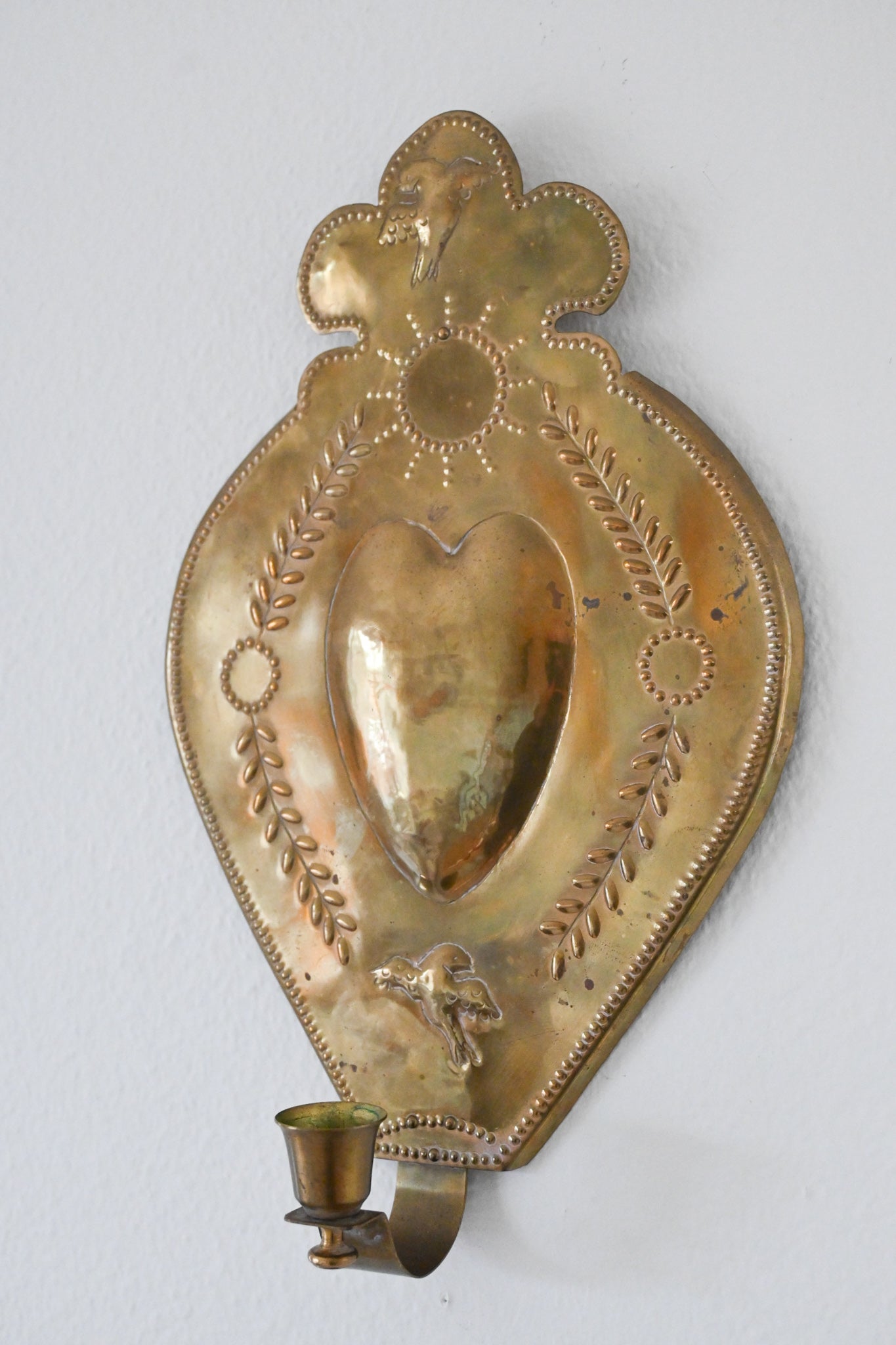 Väggljusstake Mässing