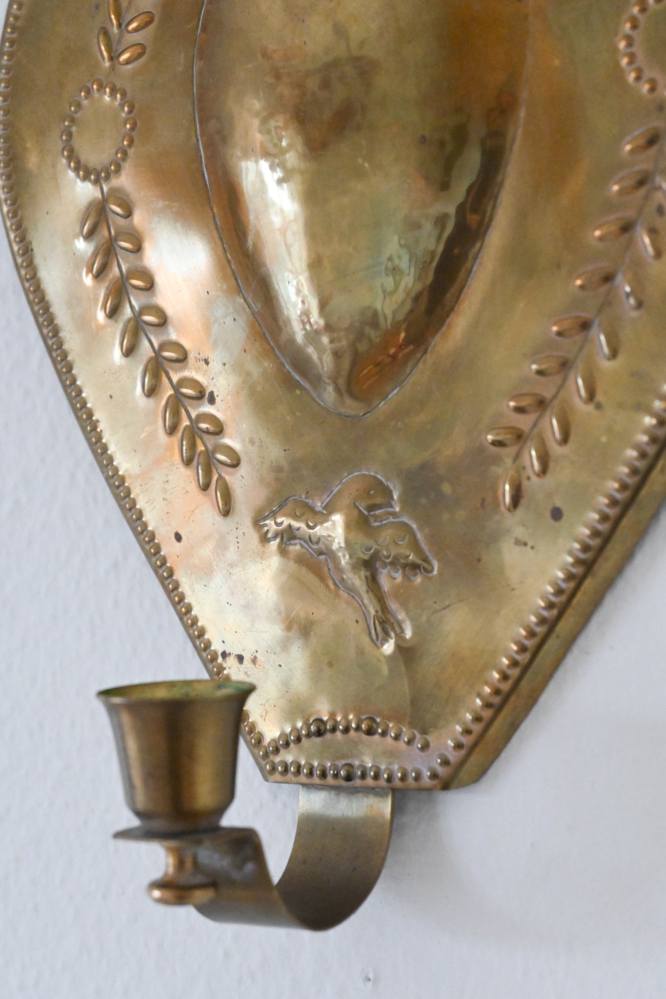 Väggljusstake Mässing