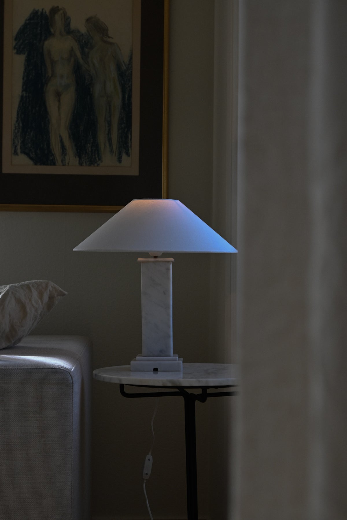 Bordslampa Marmor