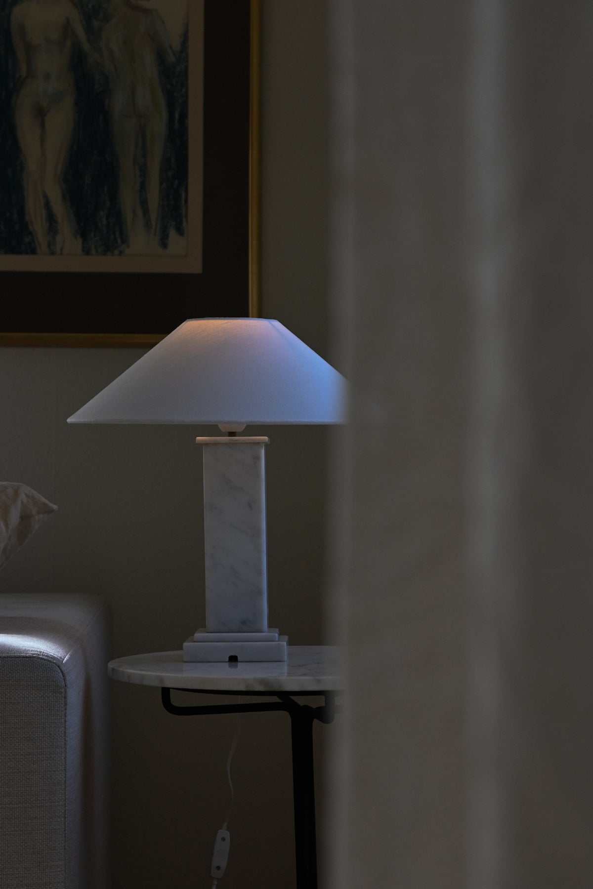 Bordslampa Marmor