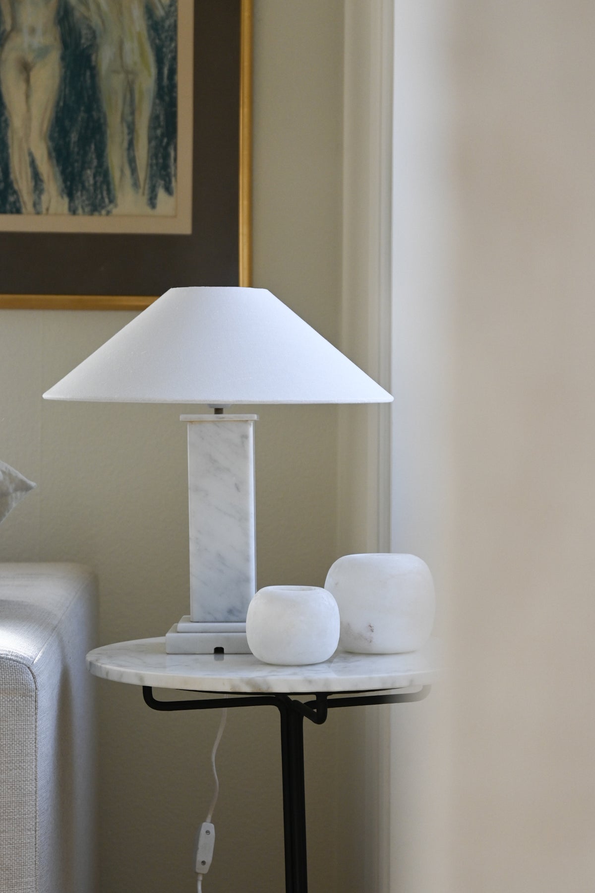 Bordslampa Marmor