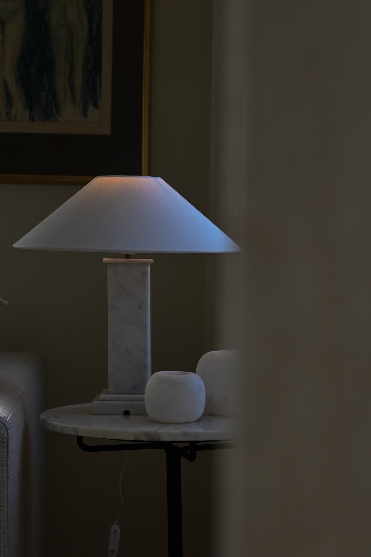 Bordslampa Marmor