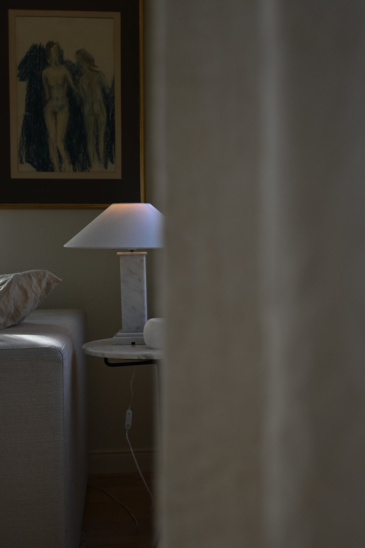 Bordslampa Marmor