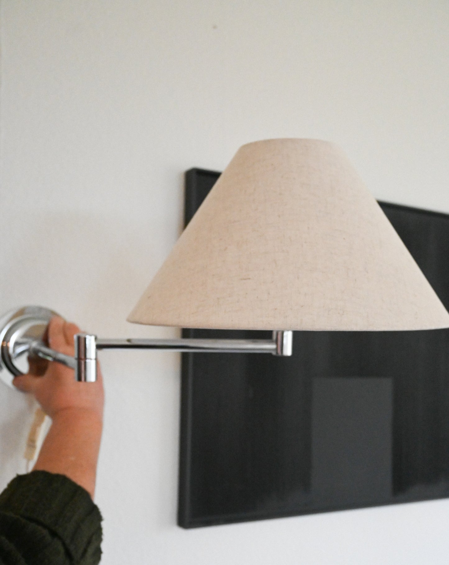 Vägglampa Krom Svängbar