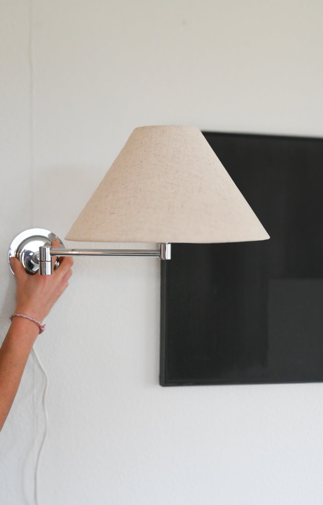 Vägglampa Krom Svängbar