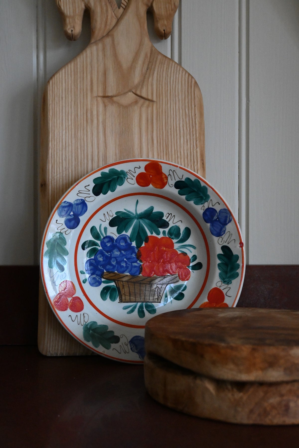 Väggtallrik Folk Art