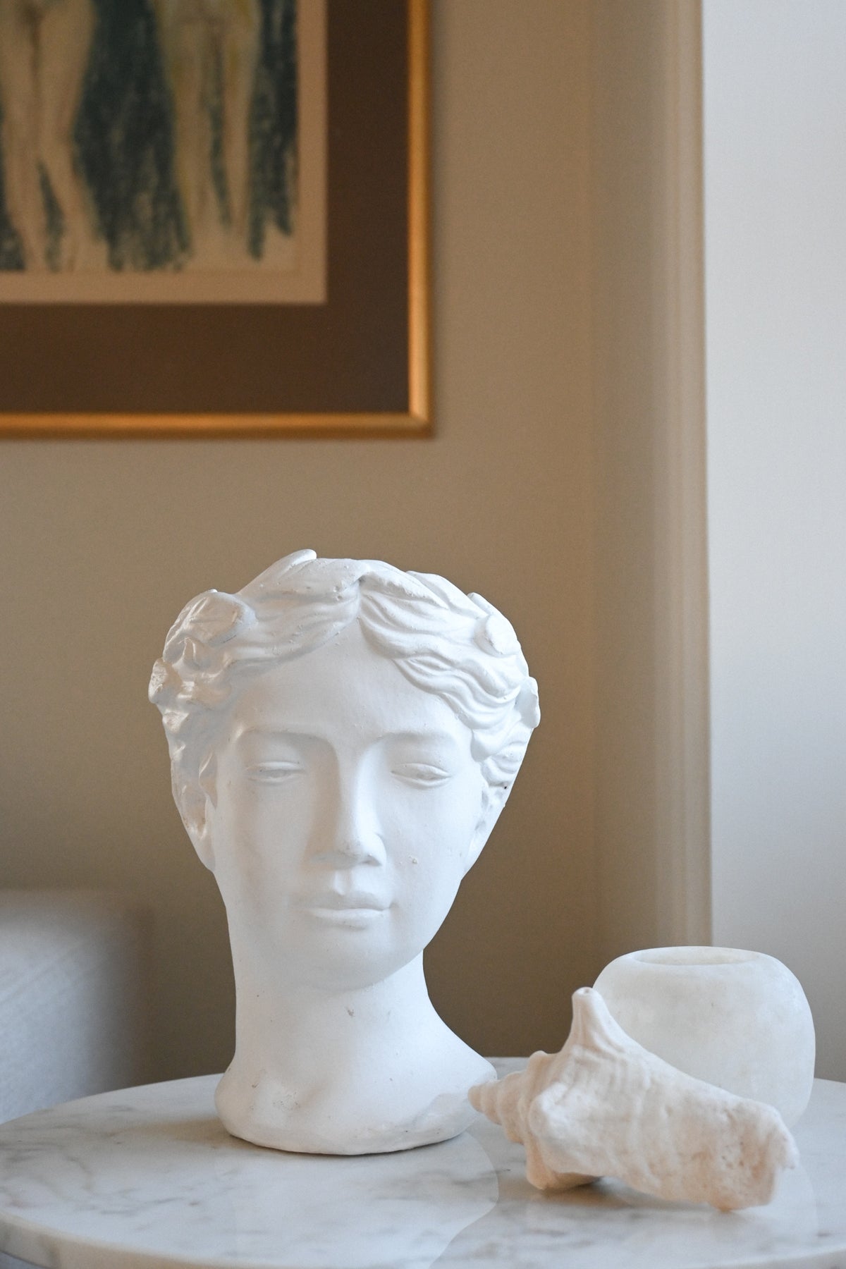 Kruka/Skulptur Gips