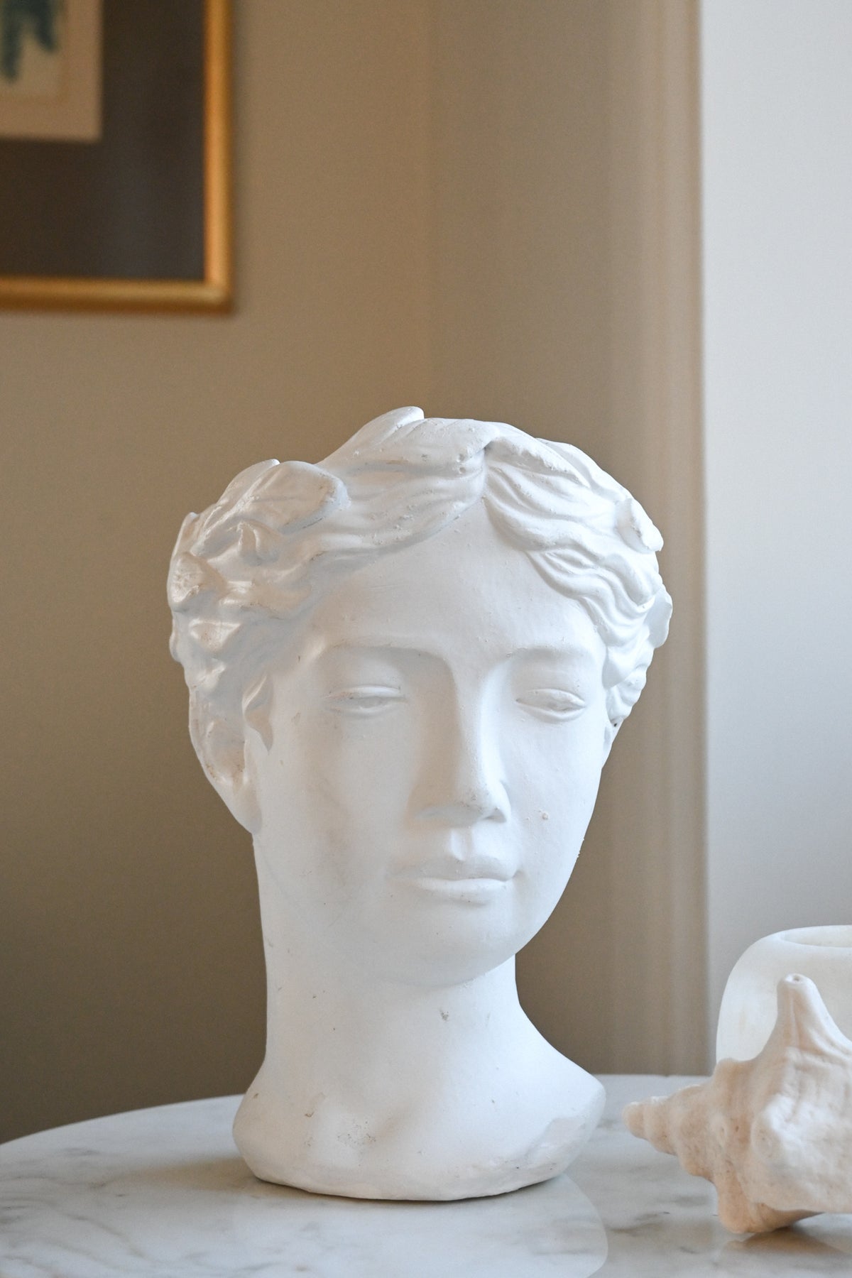 Kruka/Skulptur Gips