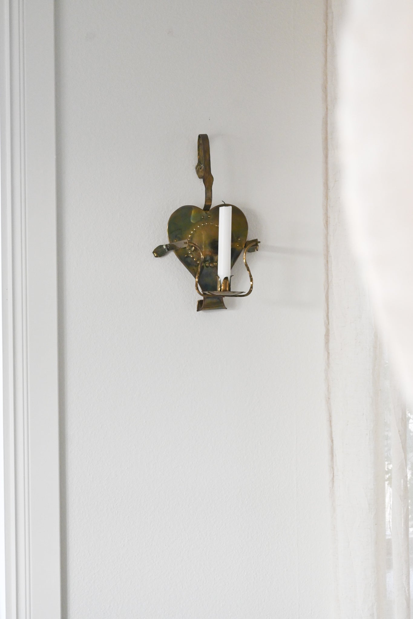 Väggljusstake Mässing