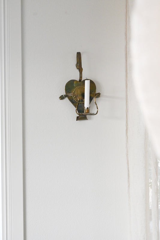 Väggljusstake Mässing