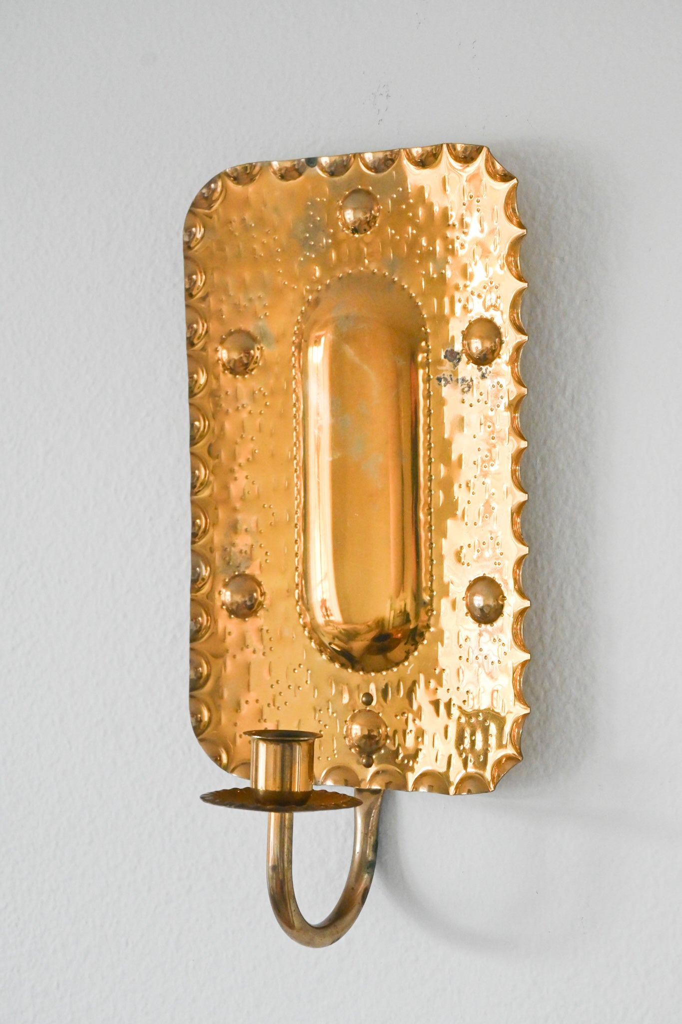 Väggljusstake Mässing