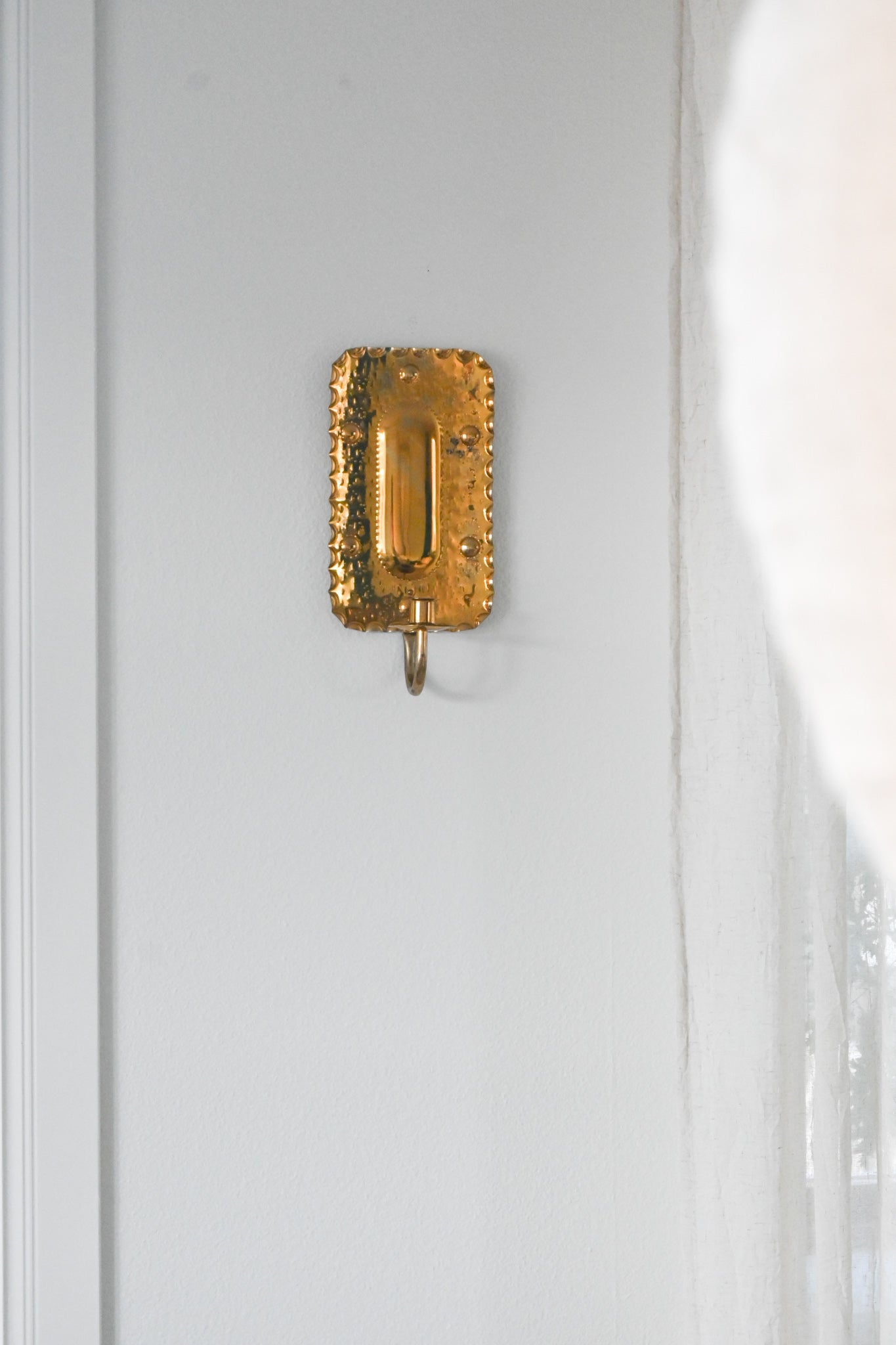 Väggljusstake Mässing