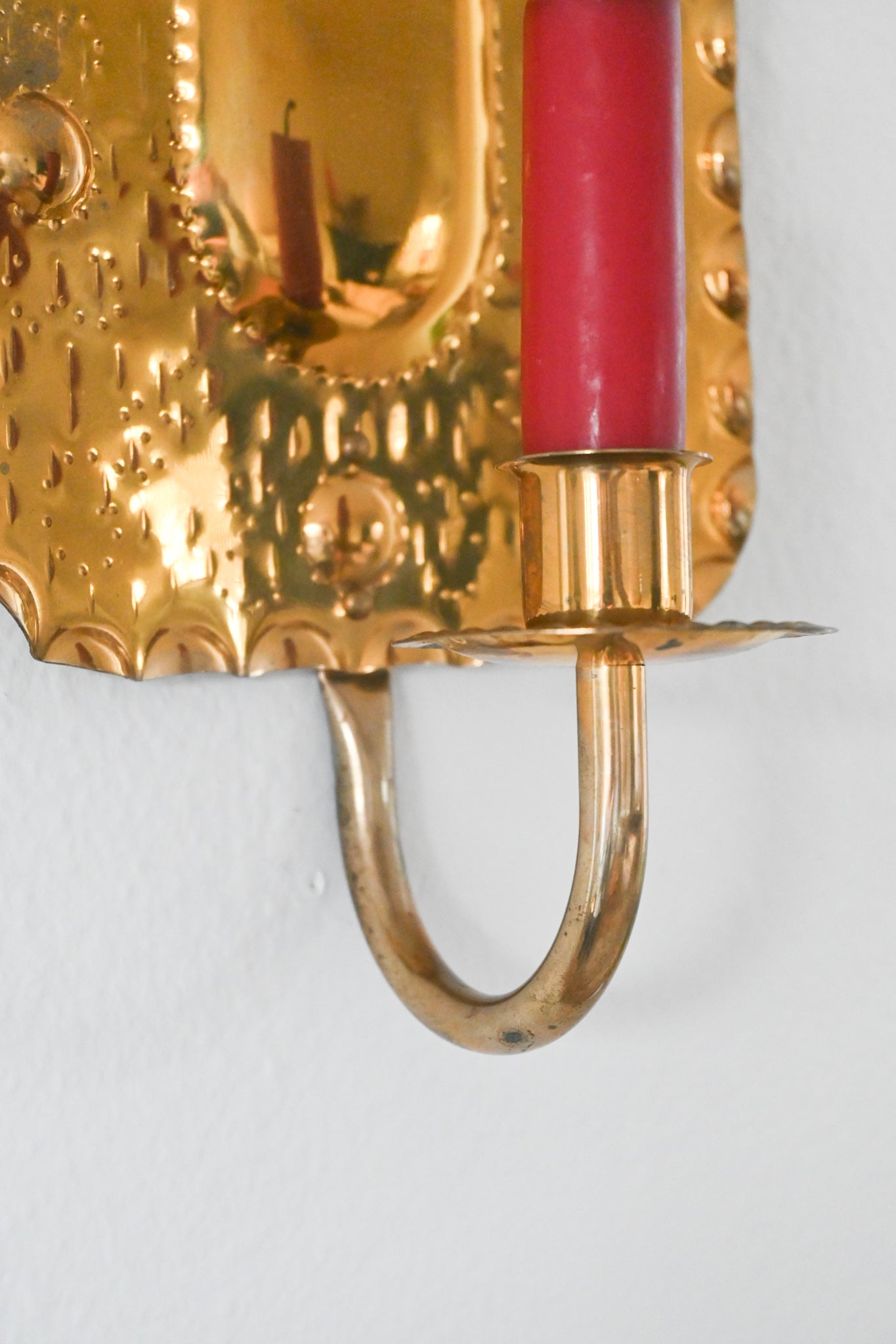 Väggljusstake Mässing