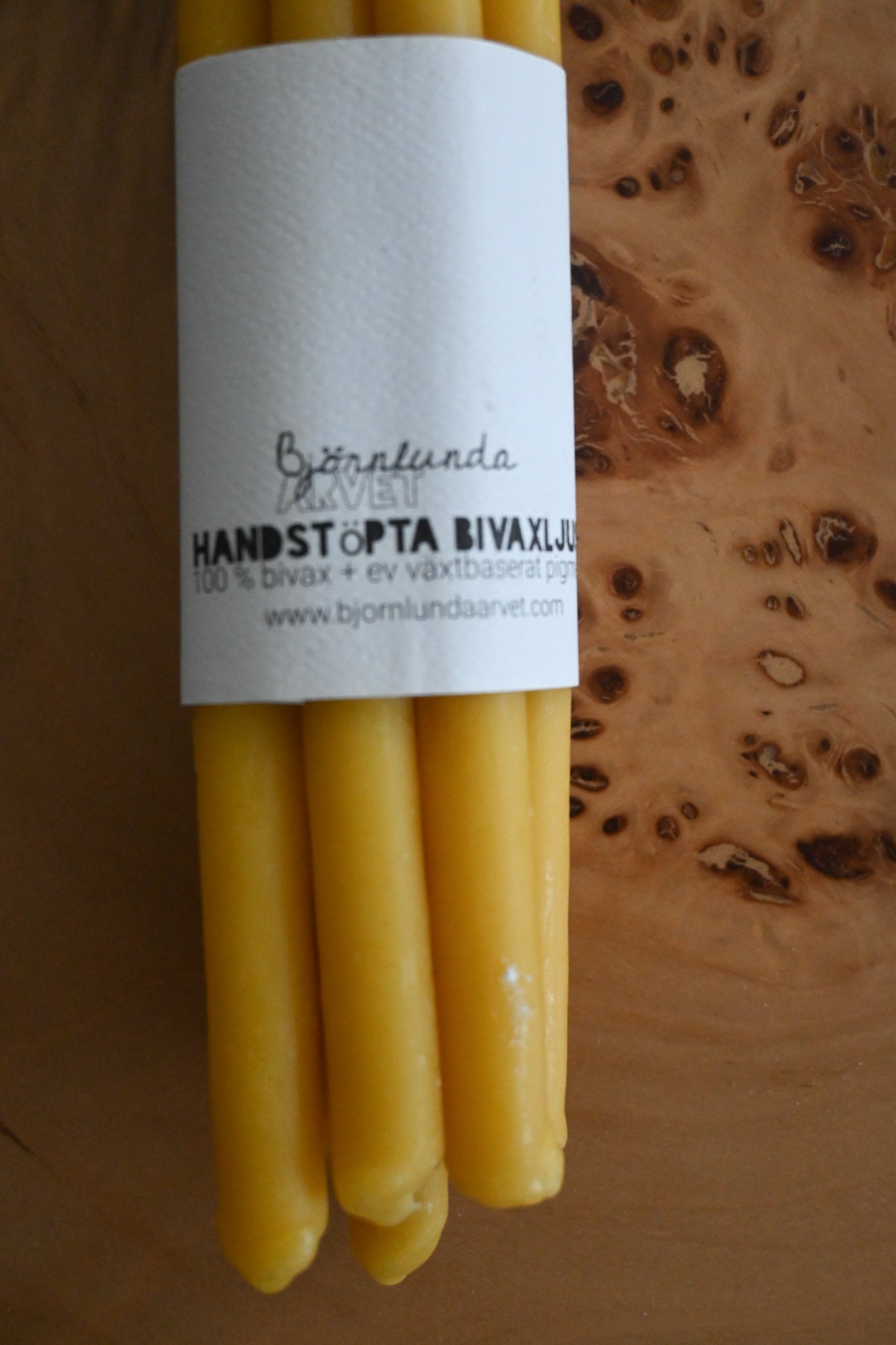 Bivaxljus Smala Gul