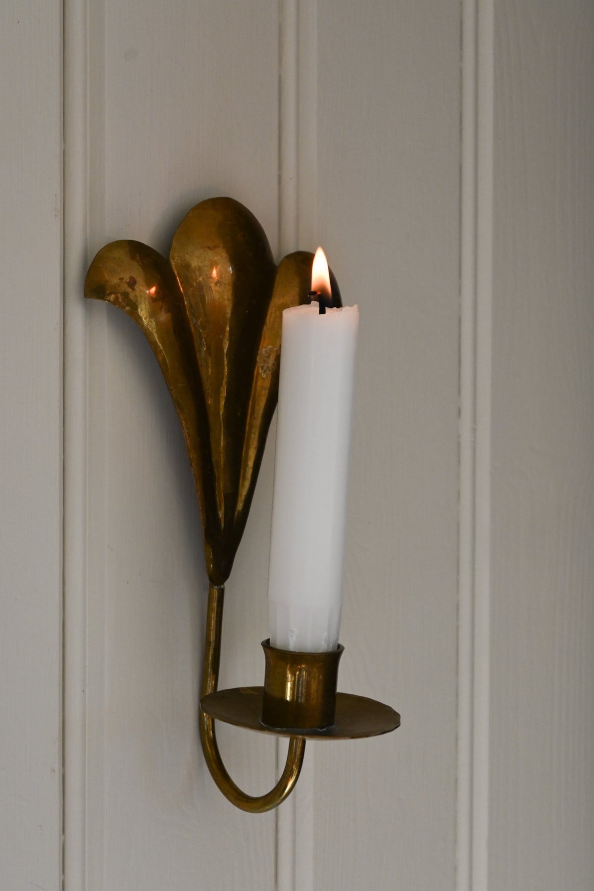 Väggljusstake Mässing