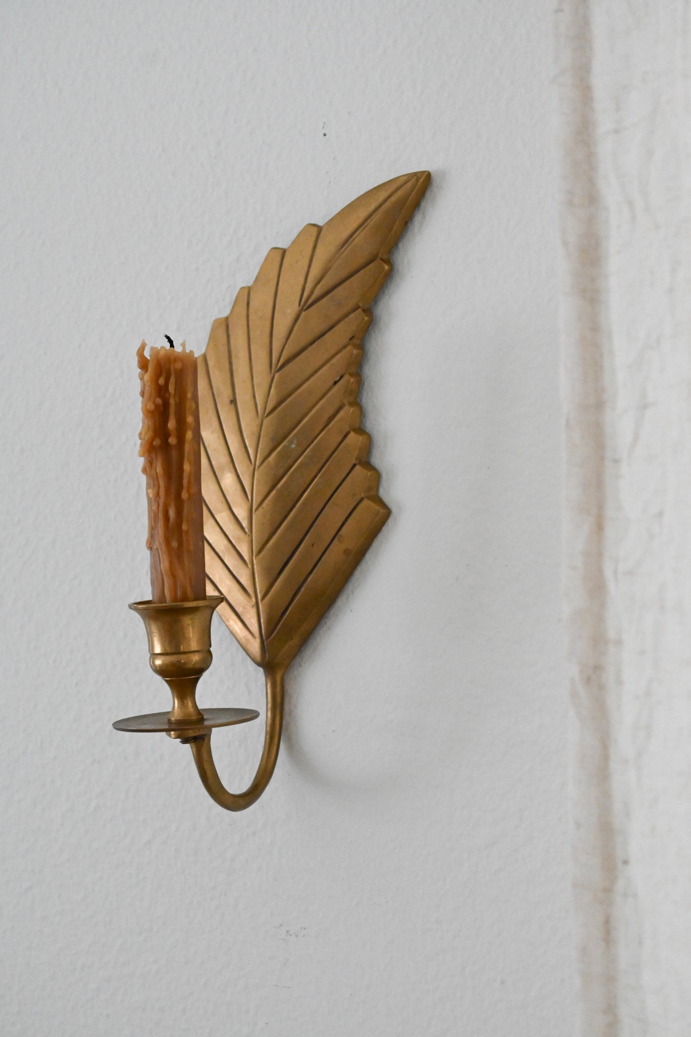 Väggljusstake Mässing