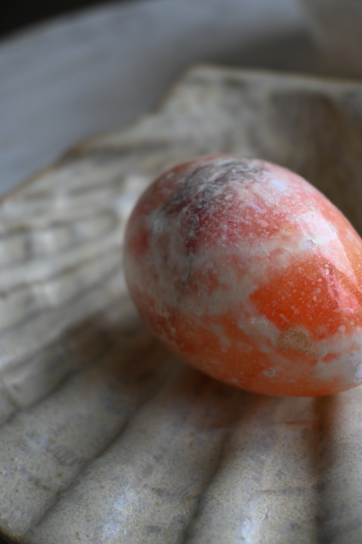 Stenägg Orange/Vit
