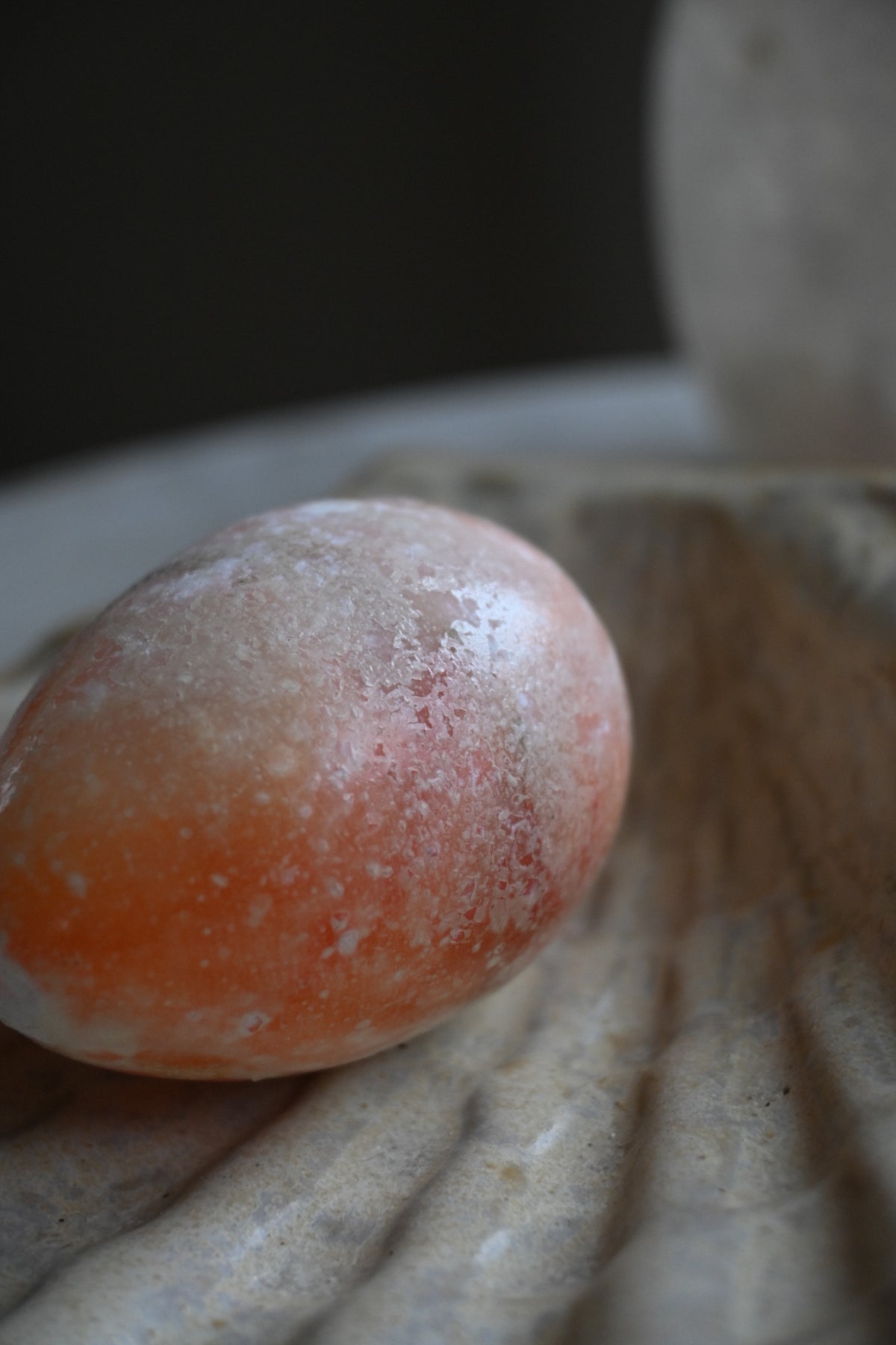 Stenägg Orange/Vit