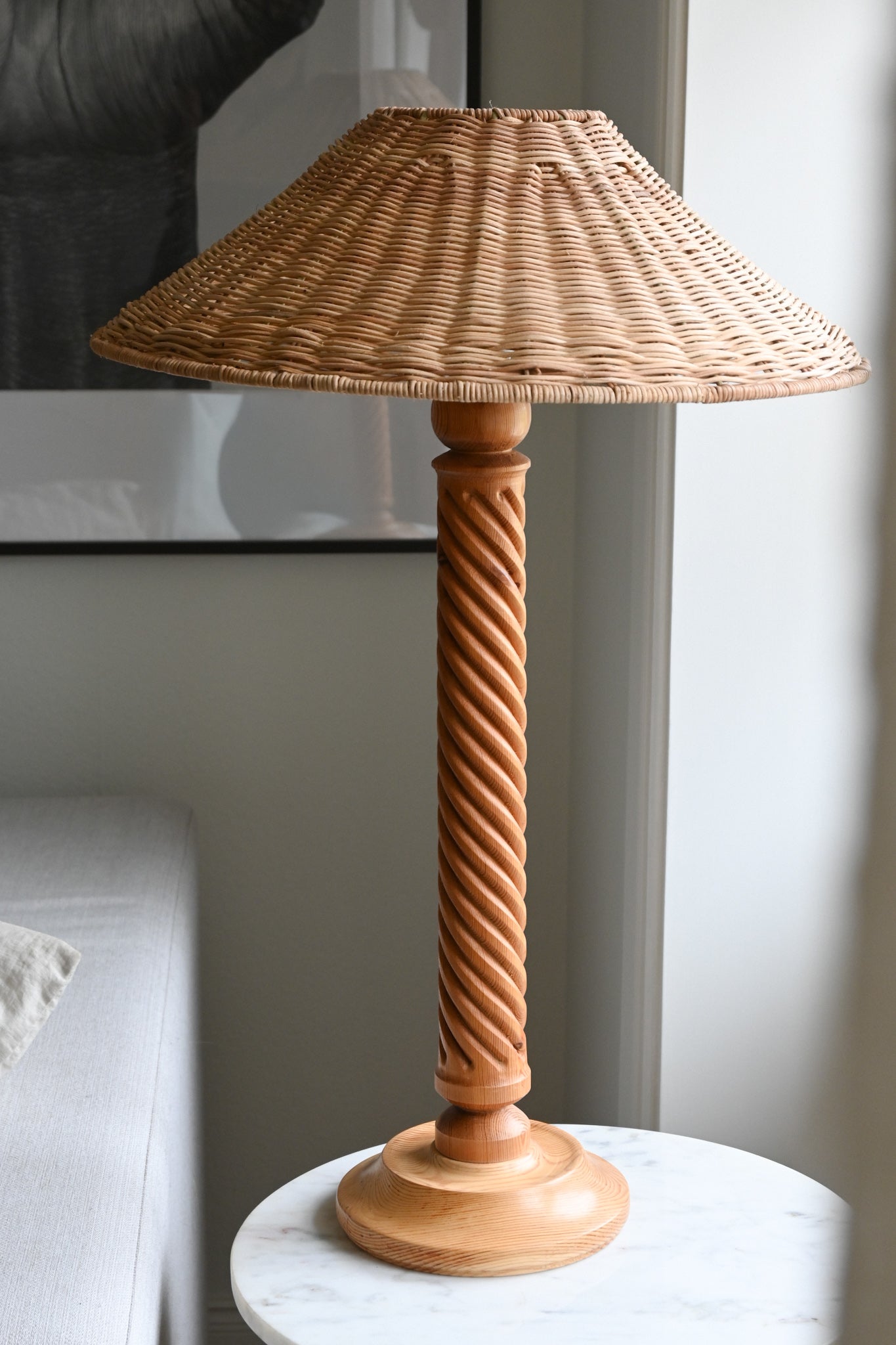Bordslampa Trä/Rotting